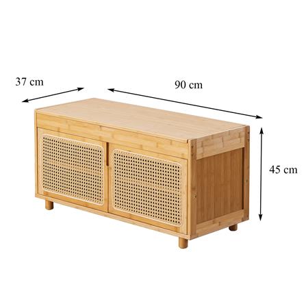 ตู้วางรองเท้า FURDINI MORI SL2440 90 ซม. สี NATURAL_6