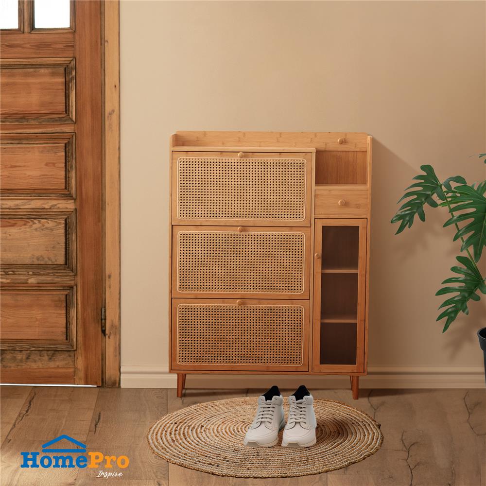 ตู้วางรองเท้า FURDINI MORI SL2436 95 ซม. สี NATURAL