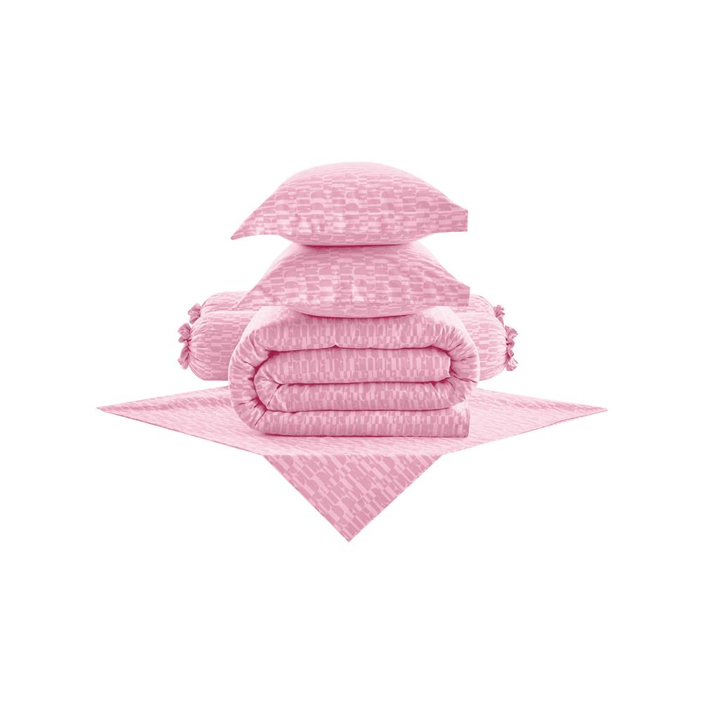 ชุดผ้าปูที่นอน 5 ฟุต 6 ชิ้น ELLE PARIS SIMPLICITE สี ECLAIR