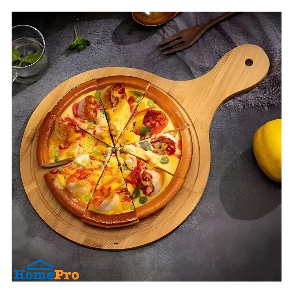 ถาดเสิร์ฟไม้ไผ่ มีด้าม 10 นิ้ว BAMBOO