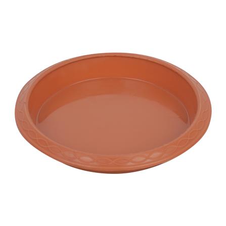 จานรองกระถาง SPRING 4 นิ้ว สีน้ำตาล