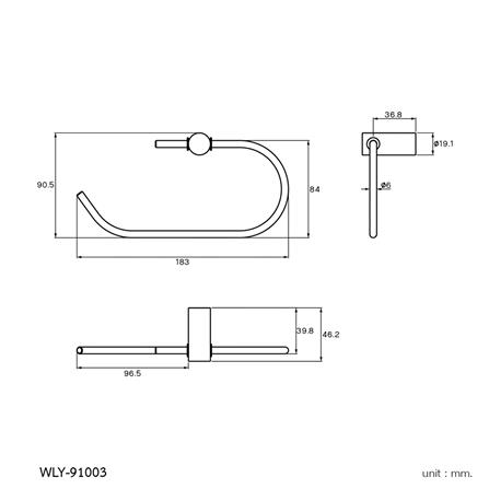 ห่วงแขวนผ้า WS WLY-91003 สเตนเลส_2