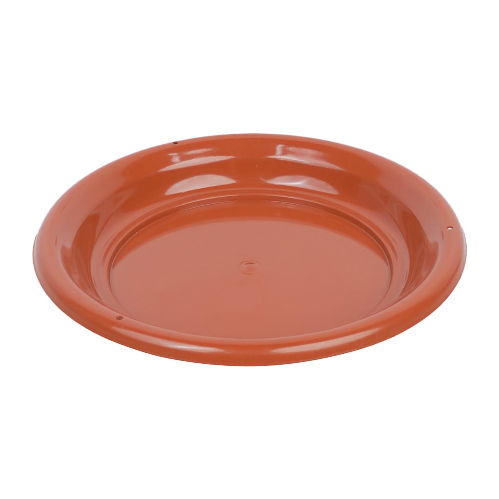 จานรองกระถาง SPRING 8 นิ้ว สีน้ำตาล