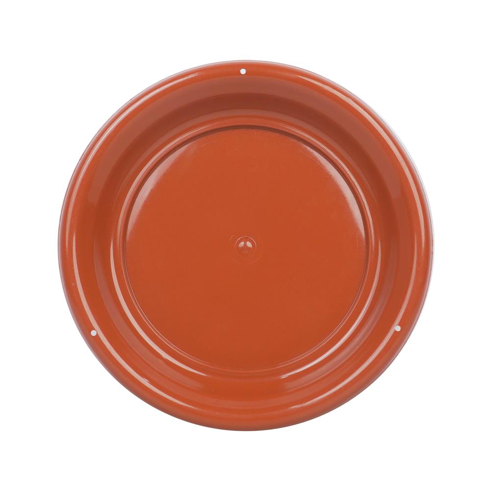 จานรองกระถาง SPRING 8 นิ้ว สีน้ำตาล