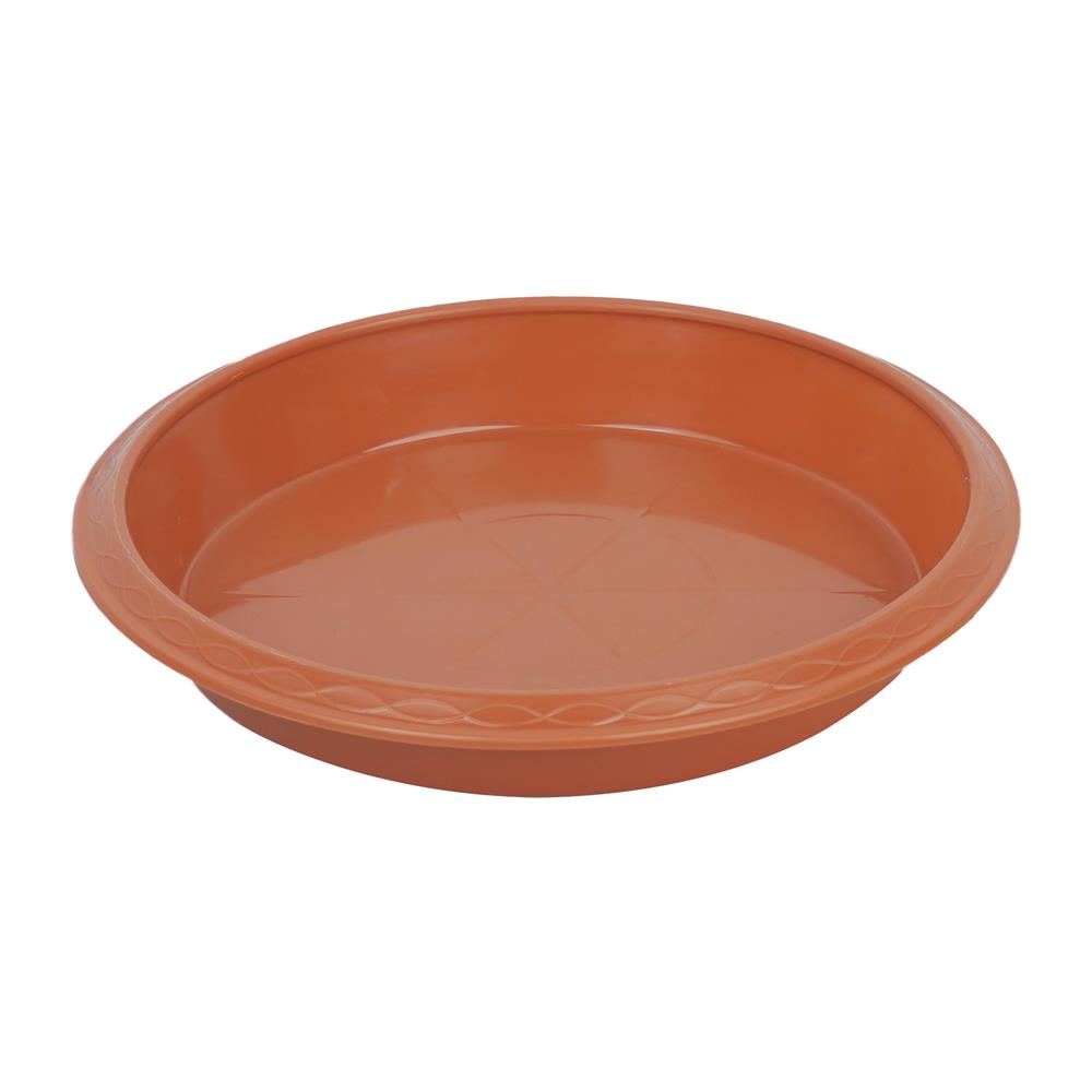 จานรองกระถาง SPRING 6 นิ้ว สีน้ำตาล