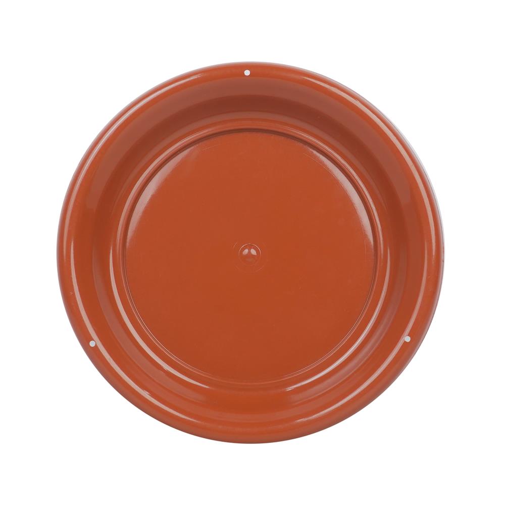 จานรองกระถาง SPRING 10 นิ้ว สีน้ำตาล