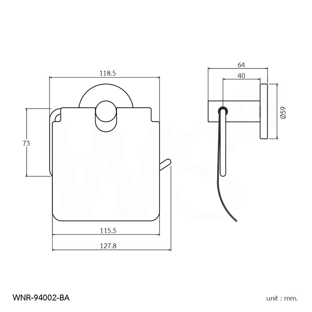 ที่ใส่กระดาษ WS WNR-94002-BA สีดำ
