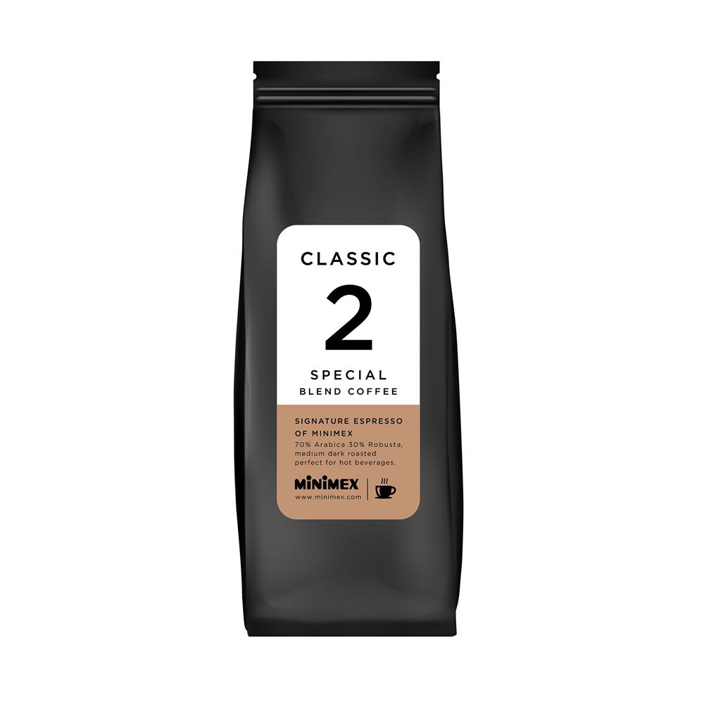 เมล็ดกาแฟคั่ว MINIMEX สูตร 2 250 กรัม