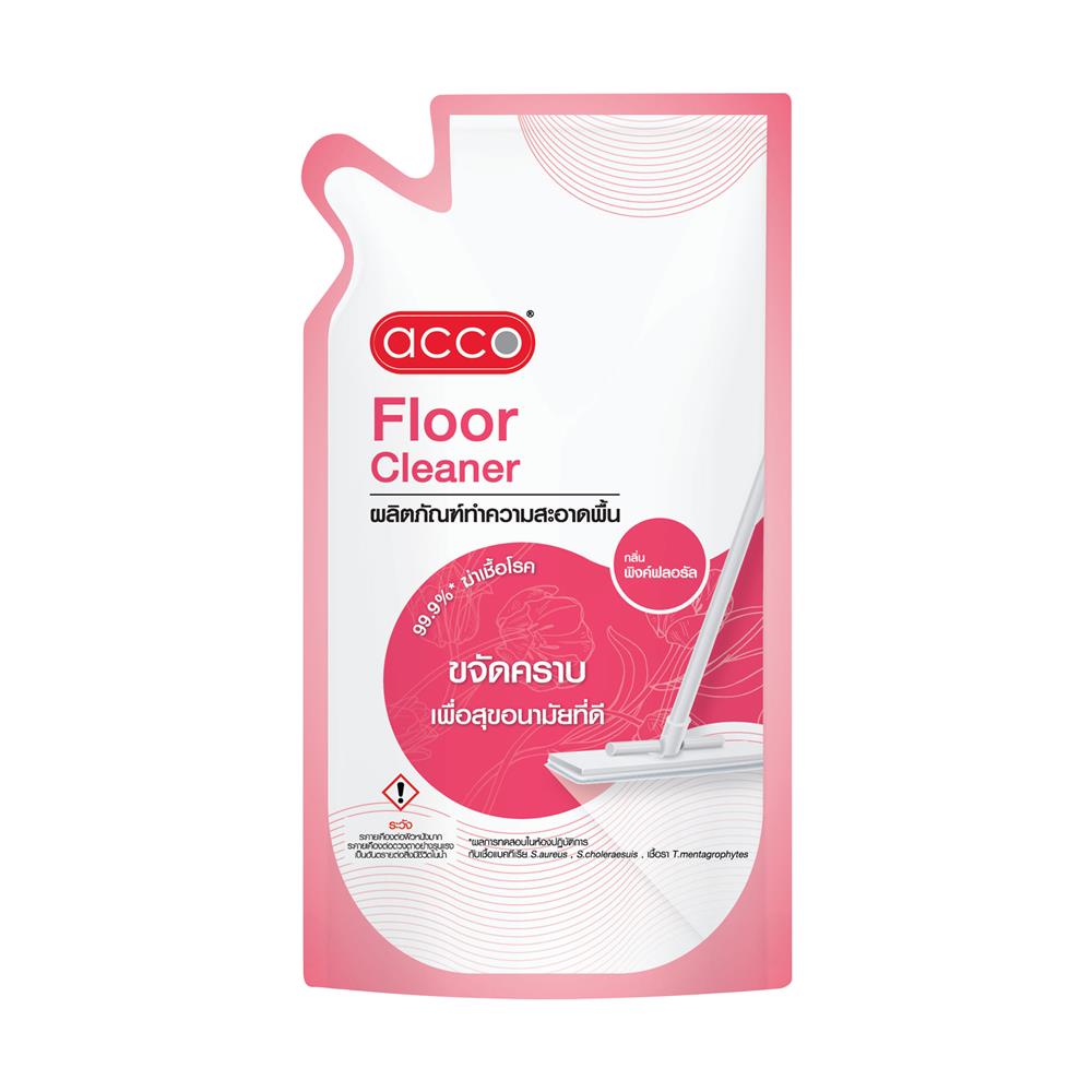 น้ำยาทำความสะอาดพื้นฆ่าเชื้อ ACCO 750 มล. PINK FLORAL แพ็ก 3 ชิ้น