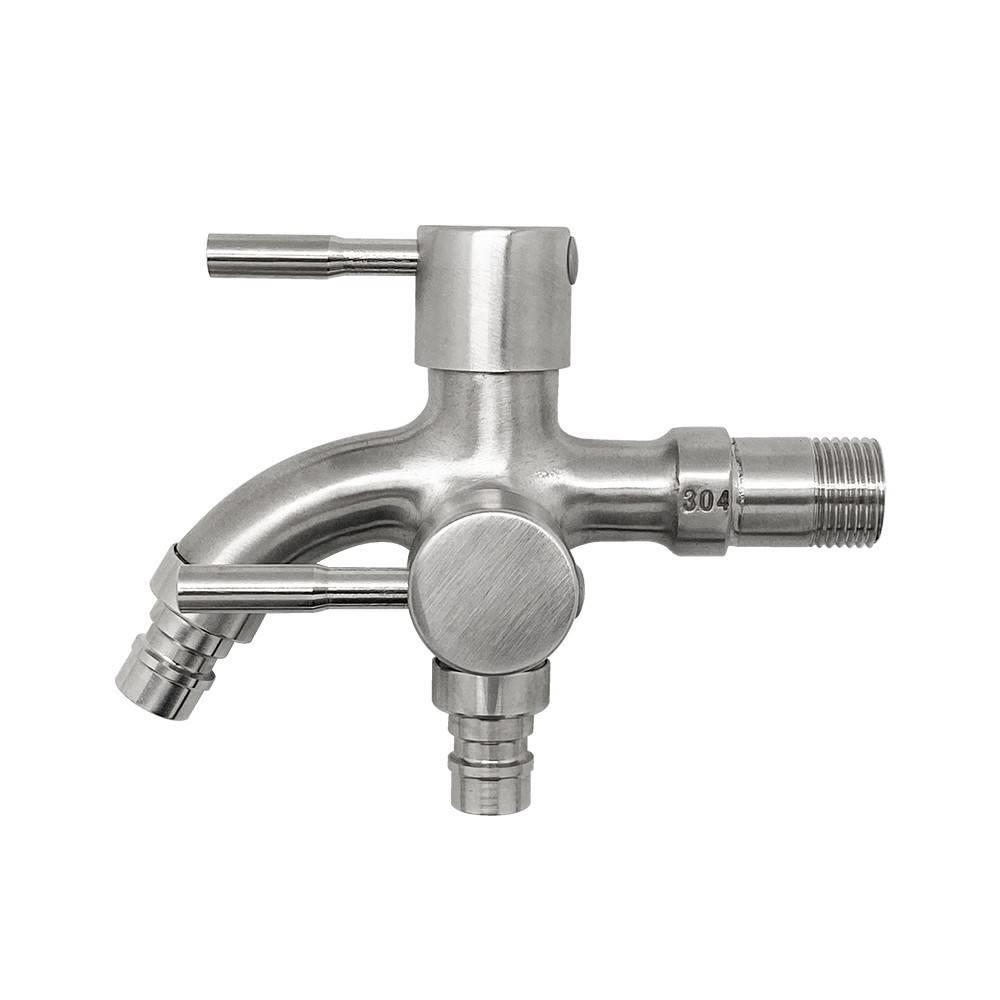 ก๊อกสนาม DEXZON 2 ทาง (ข้าง) SS 304 1/2 นิ้ว