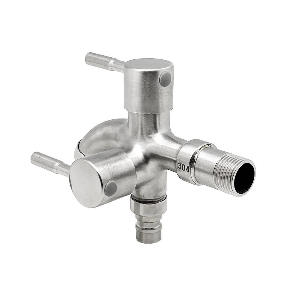 ก๊อกสนาม DEXZON 2 ทาง (ข้าง) SS 304 1/2 นิ้ว