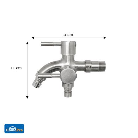 ก๊อกสนาม DEXZON 2 ทาง (ข้าง) SS 304 1/2 นิ้ว_4