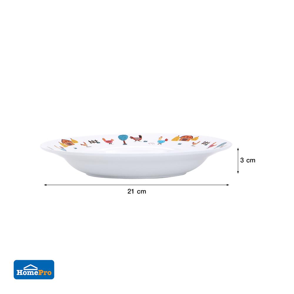 จานเมลามีนลึก 8 นิ้ว KECH CHIC FARM