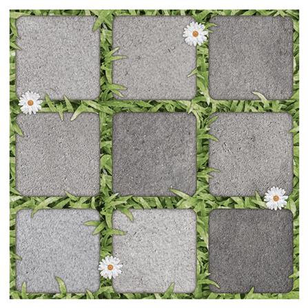 กระเบื้องพื้น 40x40 ซม. ภูผา หินกอหญ้า เทา PM 0.96 ตร.ม._0