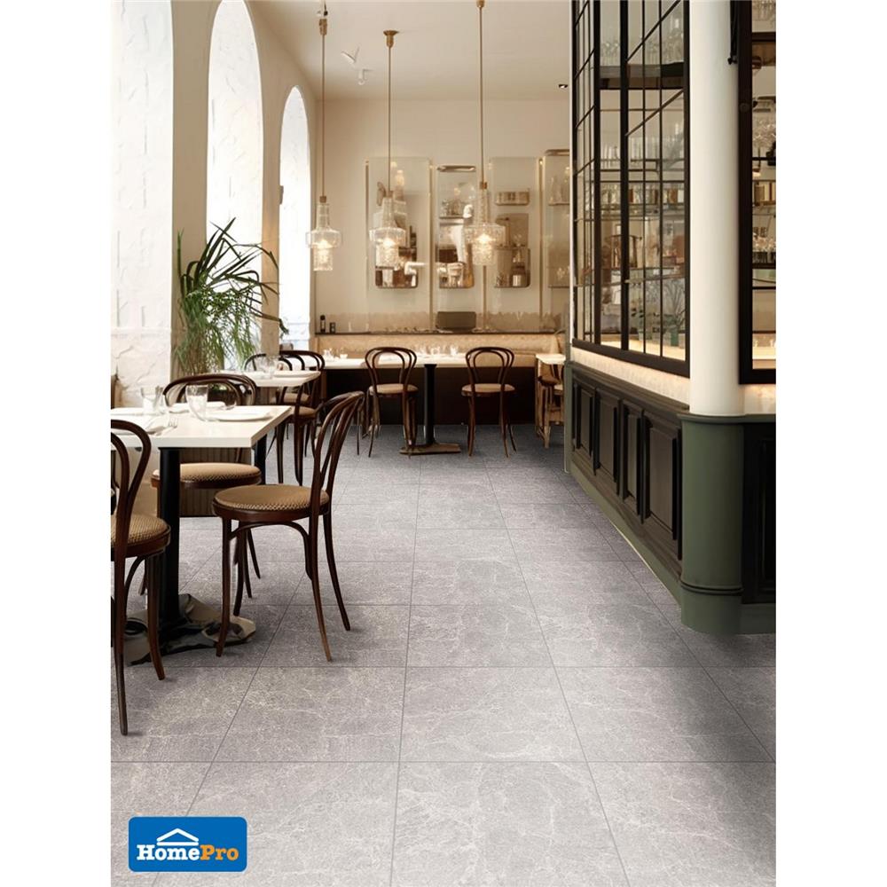 กระเบื้องพื้นพอร์ซเลน  16x16 นิ้ว TARA ยูม่า เทาอ่อน PM 0.96 ตร.ม.