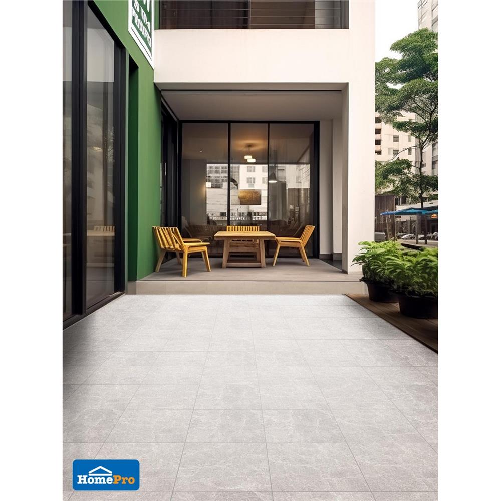 กระเบื้องพื้นพอร์ซเลน  16x16 นิ้ว TARA ยูม่า เทาอ่อน PM 0.96 ตร.ม.