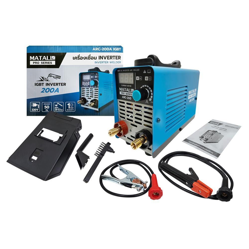 เครื่องเชื่อม INVERTER MATALL PRO ARC-200A IGBT 200 แอมป์