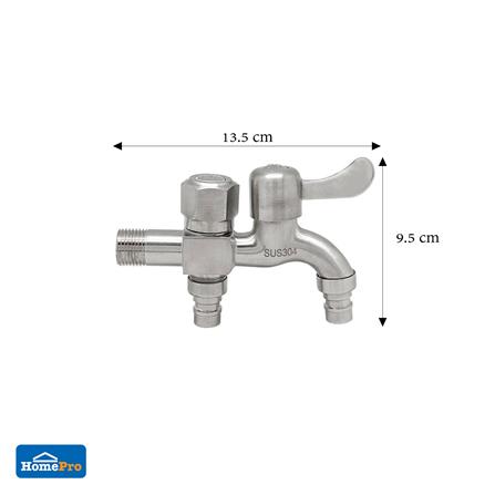 ก๊อกสนาม DEXZON 2 ทาง (บน) SS 304 1/2 นิ้ว_4
