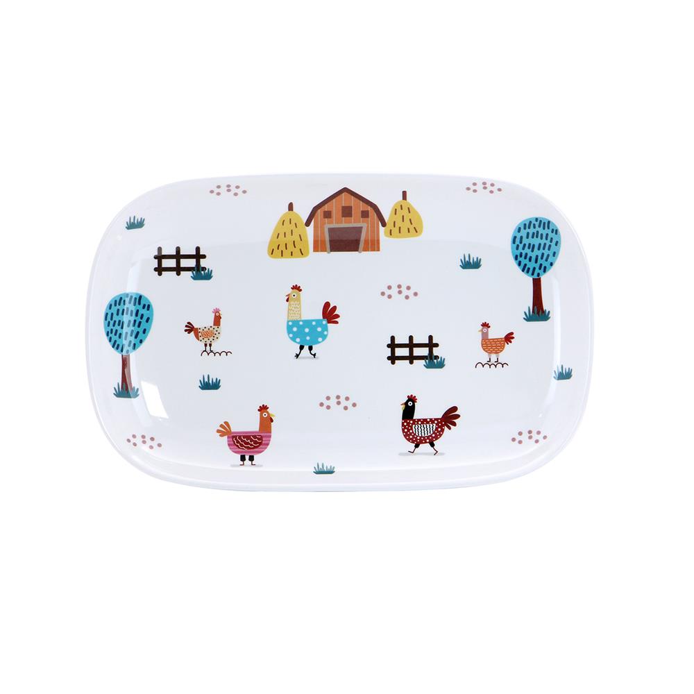 จานเมลามีนเปล 9.5 นิ้ว KECH CHIC FARM