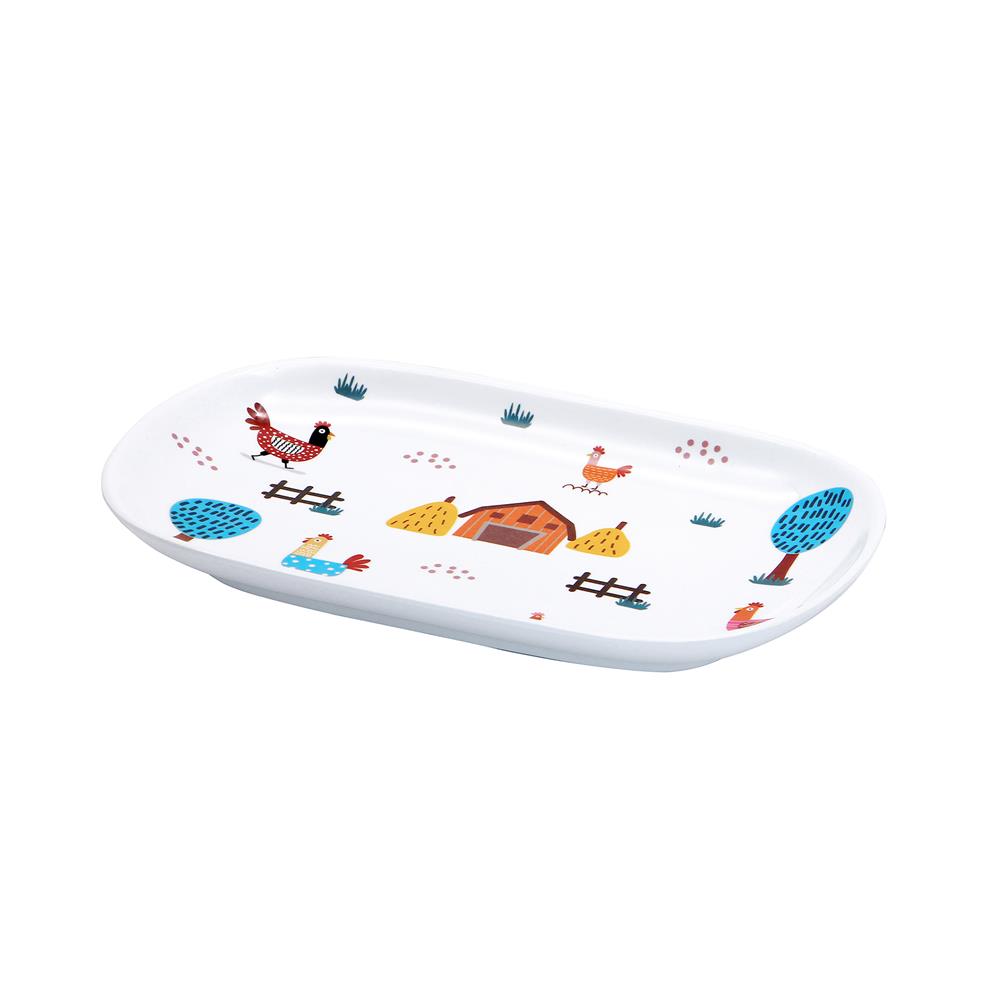 จานเมลามีนเปล 8.5 นิ้ว KECH CHIC FARM