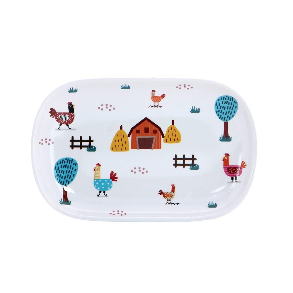 จานเมลามีนเปล 8.5 นิ้ว KECH CHIC FARM