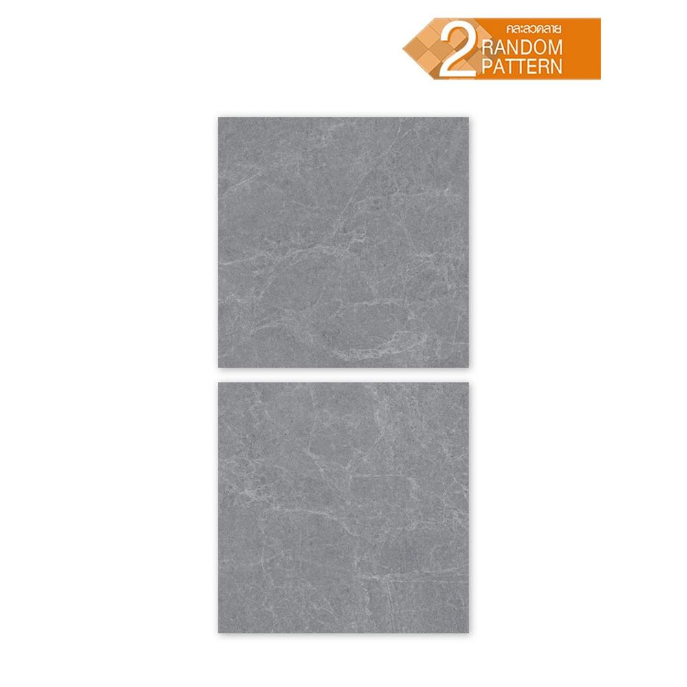 กระเบื้องพื้นพอร์ซเลน  16x16 นิ้ว TARA ยูม่า เทา PM 0.96 ตร.ม.