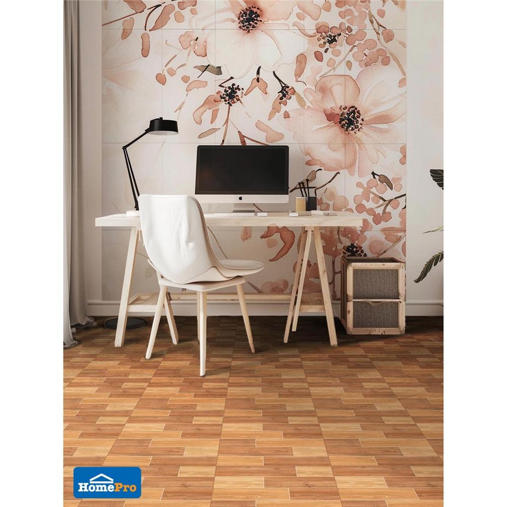 กระเบื้องพื้น 16x16 นิ้ว ภูผา เรือนไม้สน เบจ PM 0.96 ตร.ม.