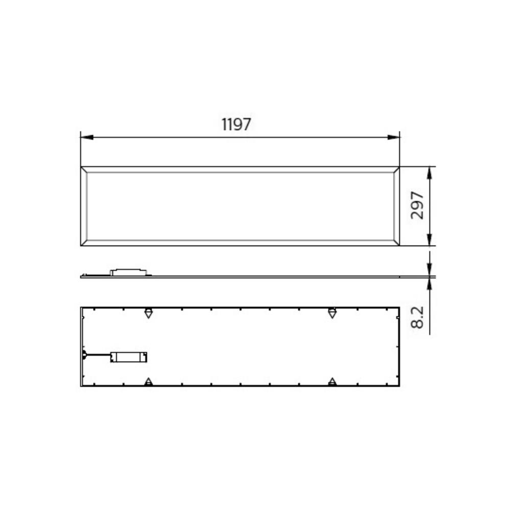 โคมติดลอย LED PHILIPS RC091 40 วัตต์ 30X120 ซม. DAYLIGHT แพ็ก 2 ชิ้น