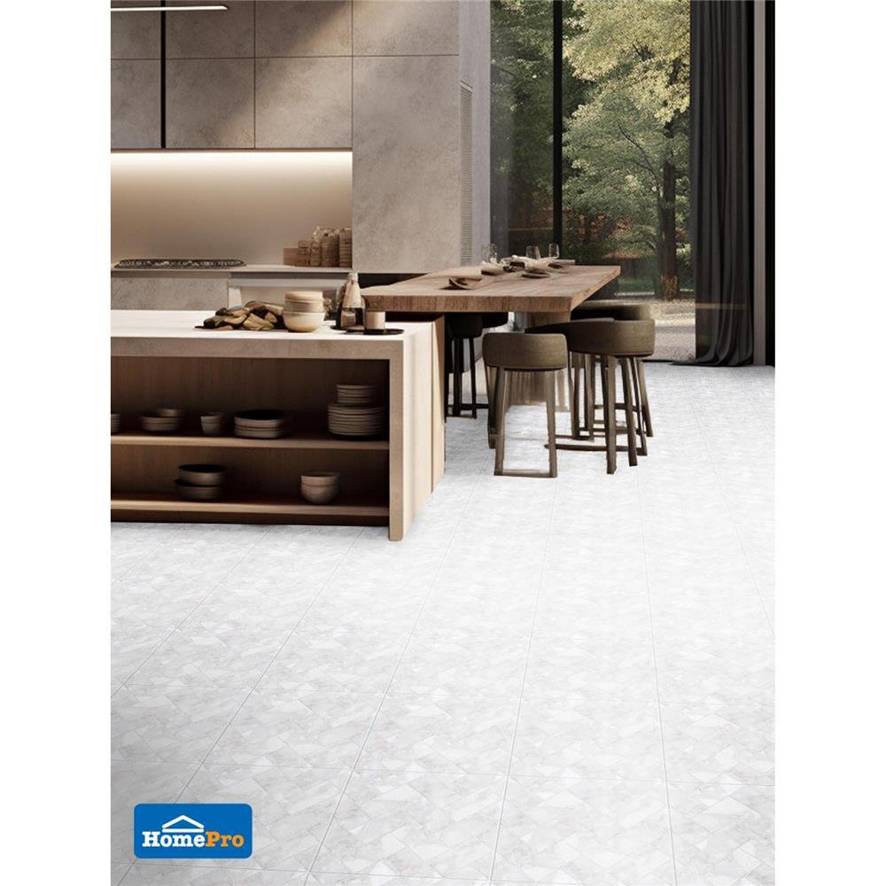 กระเบื้องพื้น 16x16 นิ้ว ภูผา ฟ้ารุ่ง ขาว PM 0.96 ตร.ม.