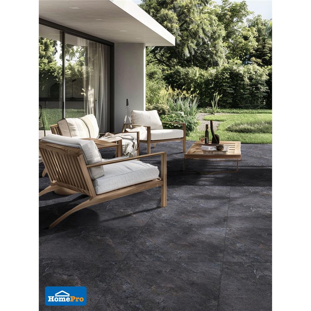 กระเบื้องพื้น 16x16 นิ้ว TARA ชิโด้ ดำ PM 0.96 ตร.ม.