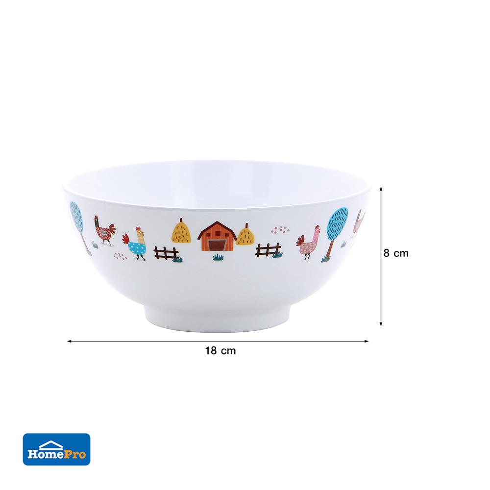 ชามเมลามีน 7 นิ้ว KECH CHIC FARM