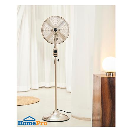 พัดลมตั้งพื้นเหล็ก 12 นิ้ว BUNGALOW HAMPTON สีเงิน/ขาว_6