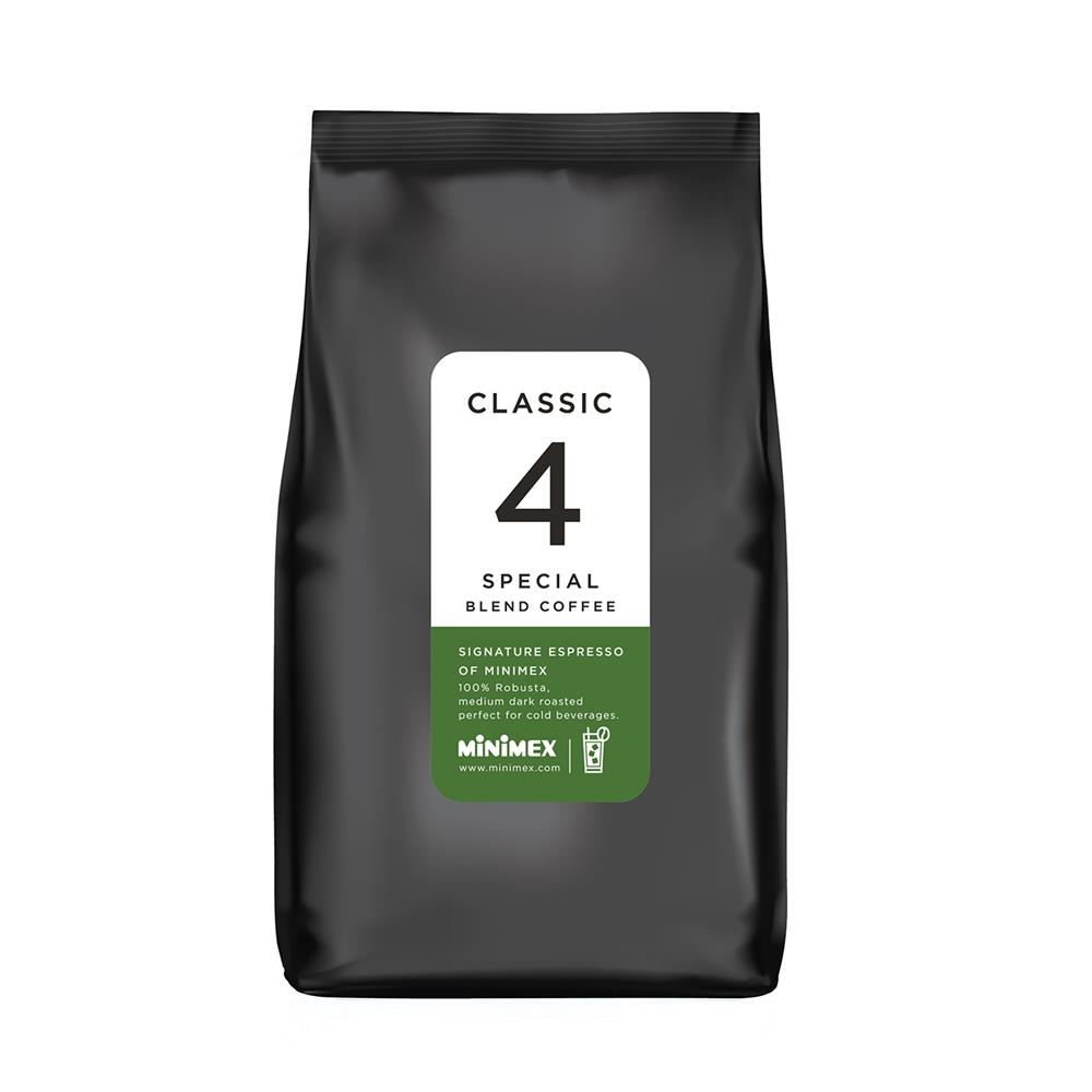เมล็ดกาแฟคั่ว MINIMEX CLASSIC สูตร 4 500 กรัม