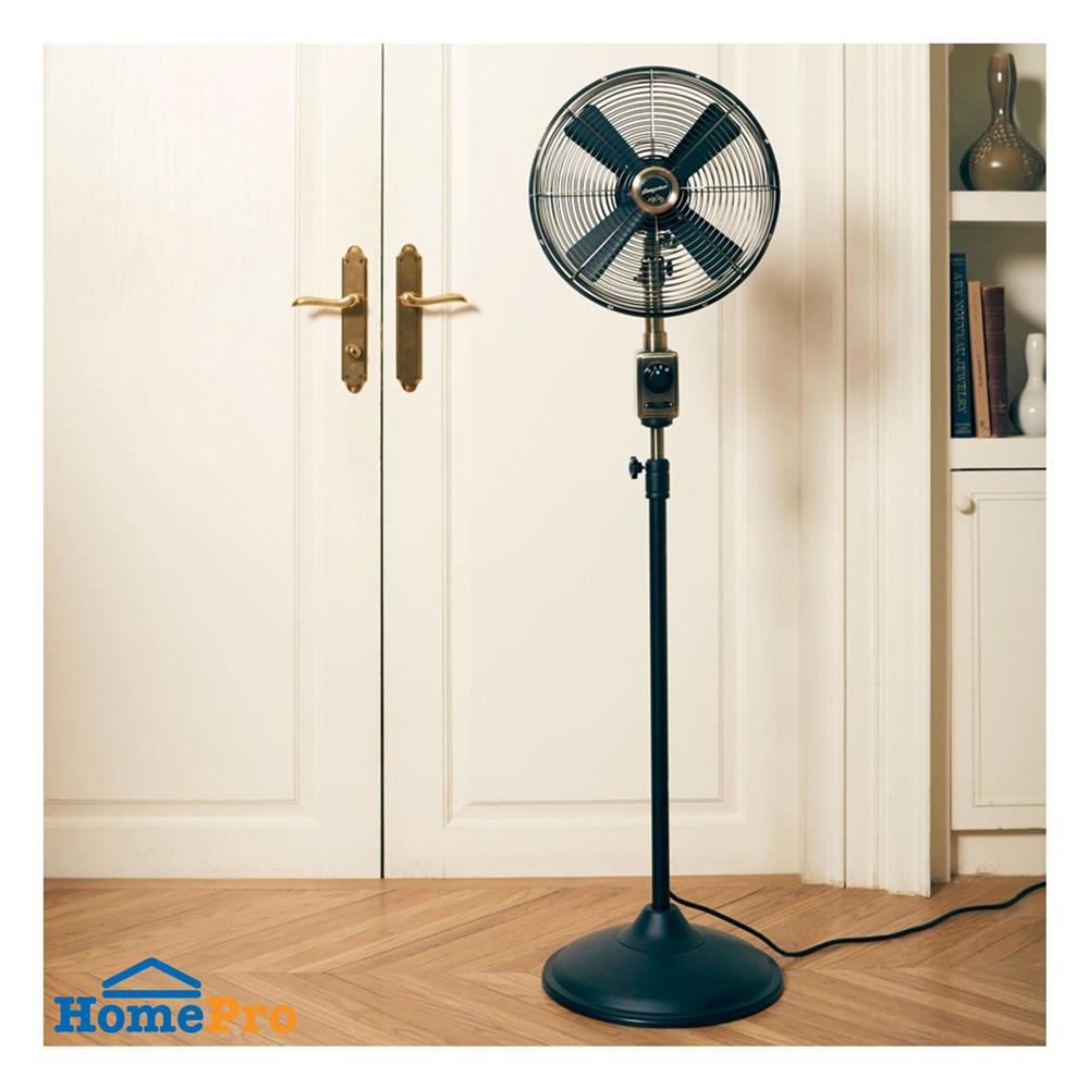 พัดลมตั้งพื้นเหล็ก 12 นิ้ว BUNGALOW ISTANBUL สีทองรมดำ/ดำด้าน