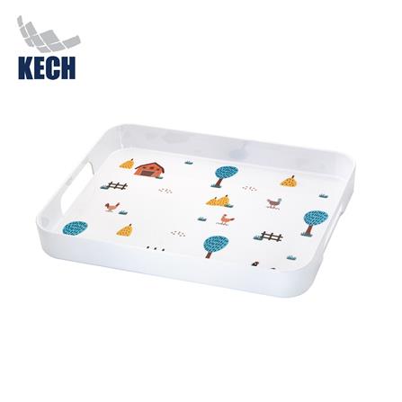 ถาดเหลี่ยมเมลามีน 16 นิ้ว KECH CHIC FARM_0