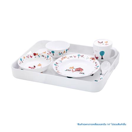 ถาดเหลี่ยมเมลามีน 14 นิ้ว KECH CHIC FARM_4