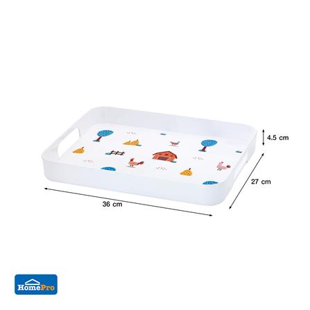 ถาดเหลี่ยมเมลามีน 14 นิ้ว KECH CHIC FARM_6