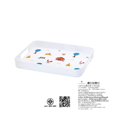 ถาดเหลี่ยมเมลามีน 14 นิ้ว KECH CHIC FARM_7