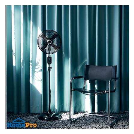 พัดลมเหล็กตั้งพื้น 12 นิ้ว BUNGALOW MIAMI สีดำเงา/ดำด้าน_3