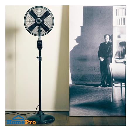 พัดลมเหล็กตั้งพื้น 12 นิ้ว BUNGALOW MIAMI สีดำเงา/ดำด้าน_4
