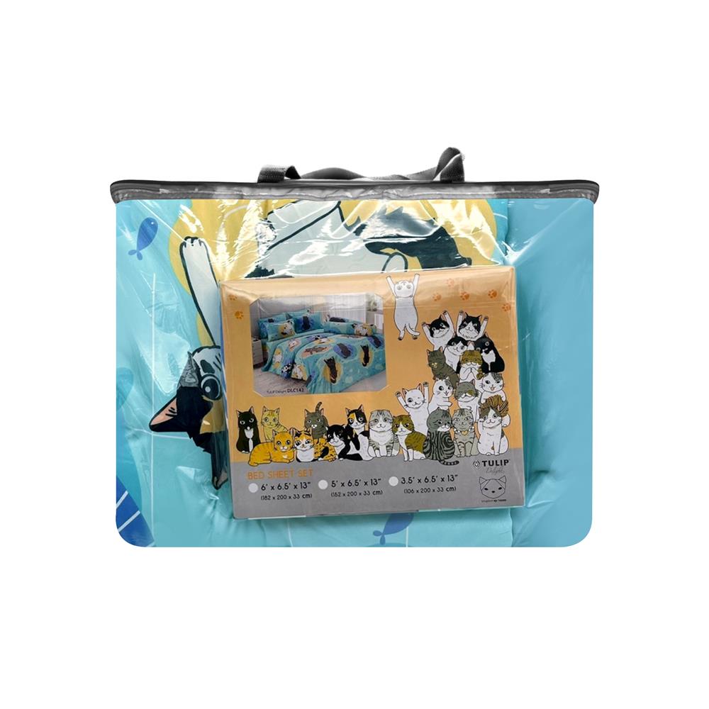 ชุดผ้าปูที่นอน 6 ฟุต 6 ชิ้น TULIP ทูนหัวของบ่าว 60204-DLC142