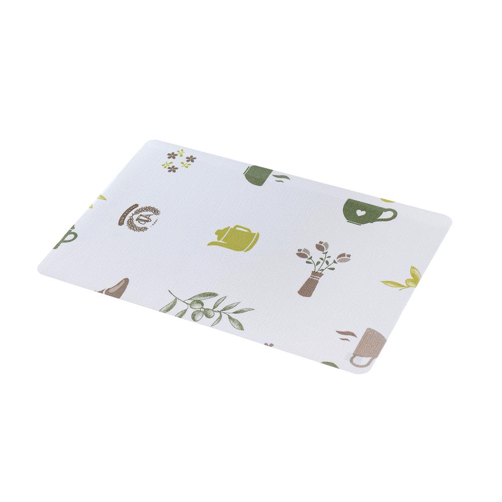 แผ่นรองจาน PVC SRITHAI CAFE สีเขียว