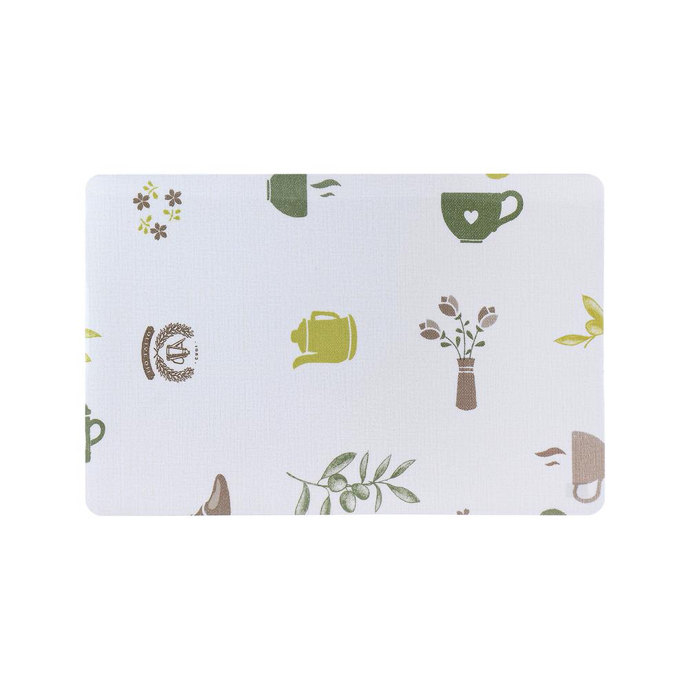 แผ่นรองจาน PVC SRITHAI CAFE สีเขียว