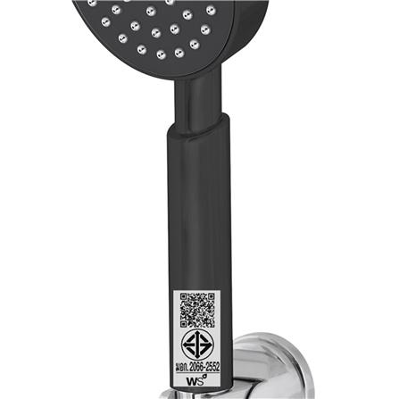 ชุดฝักบัวสายอ่อน 1 ระดับ WS WHS-4100B สีดำ_3