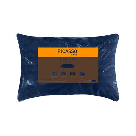 หมอนหนุน ใยสังเคราะห์ PICASSO SMILE 19x29 นิ้ว สีกรมท่า_3