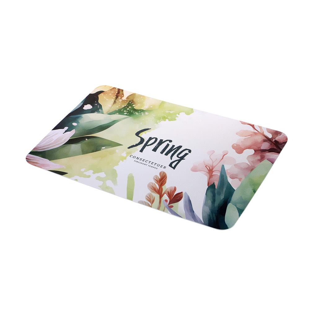 แผ่นรองจาน PVC SRITHAI SPRING สีเขียว