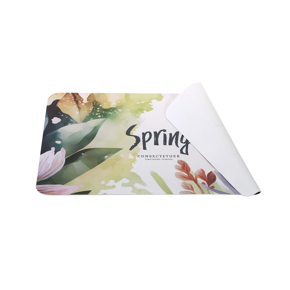 แผ่นรองจาน PVC SRITHAI SPRING สีเขียว