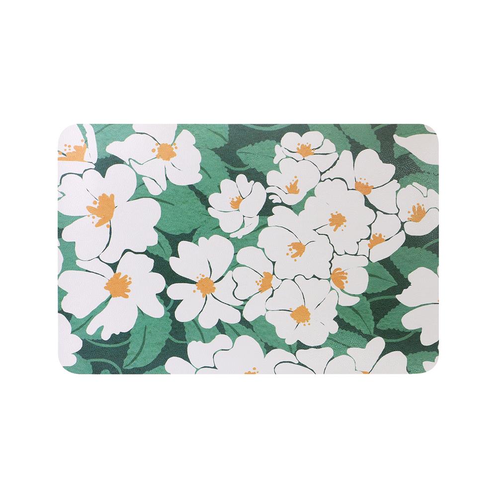 แผ่นรองจาน PVC SRITHAI FLORAL สีเขียว