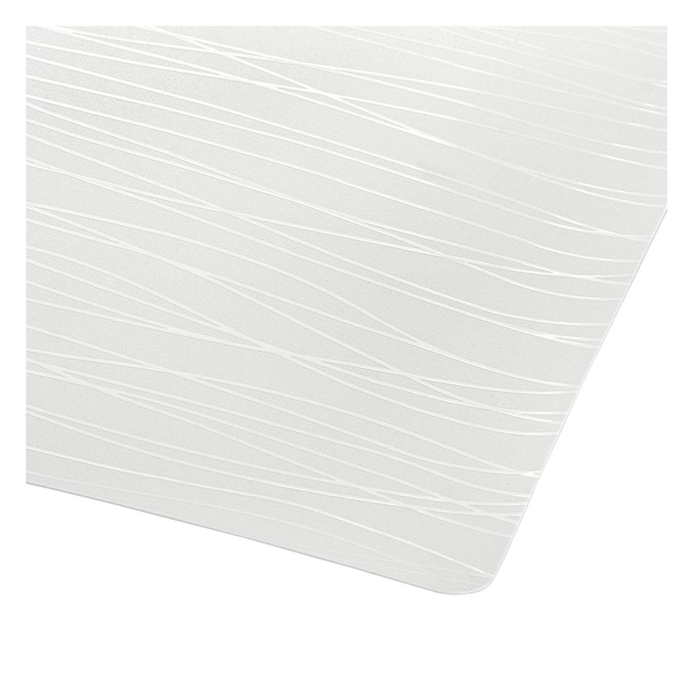 แผ่นรองจาน PVC SRITHAI WAVE สีขาว