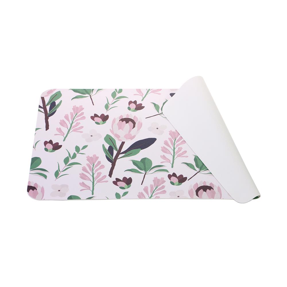 แผ่นรองจาน PVC SRITHAI FLORAL สีชมพู